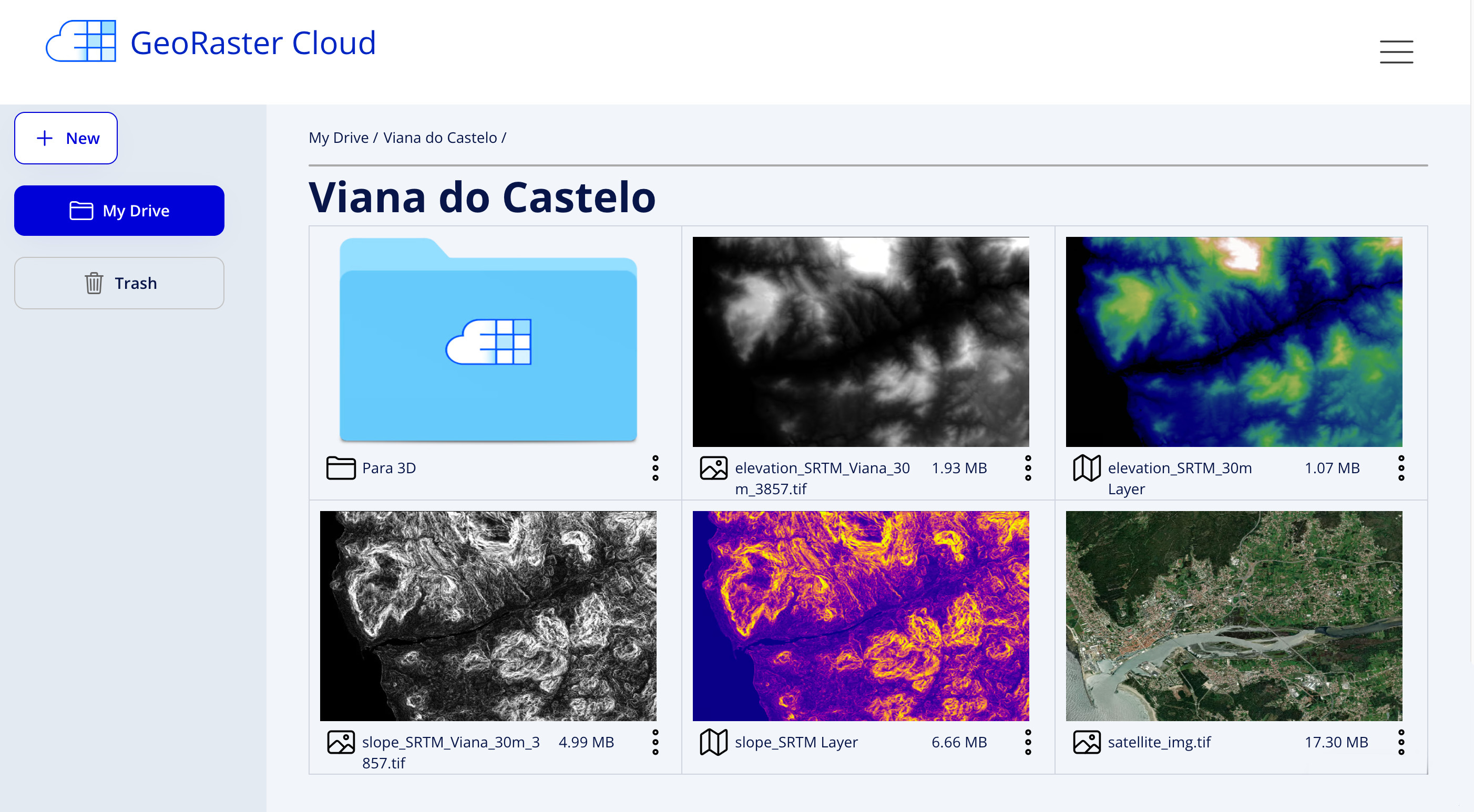georaster cloud preview